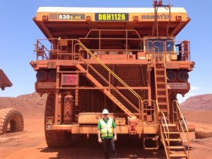 At the Rio Tinto iron ore mine at Tom Price 2013